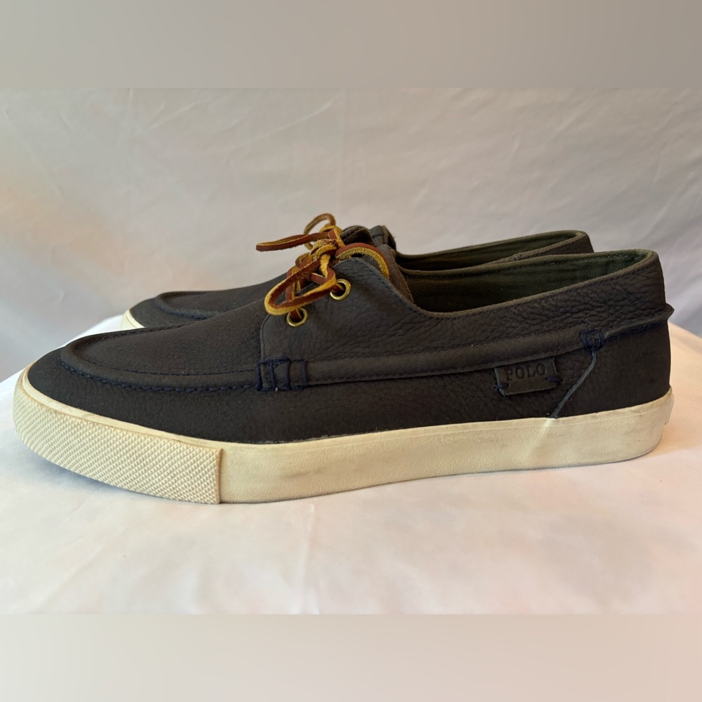 ๐ฅ ๐ฅ Polo Ralph Lauren Navy Boat Shoes #11D๐ฅ ๐ฅExcellent condition Box #C - Picture 14 of 17